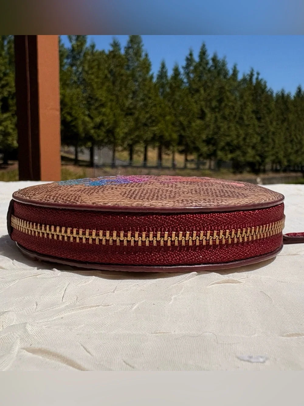 COACH Wallet & Coin Case In Signature Canvas With REXY And Carriage 88771 88767